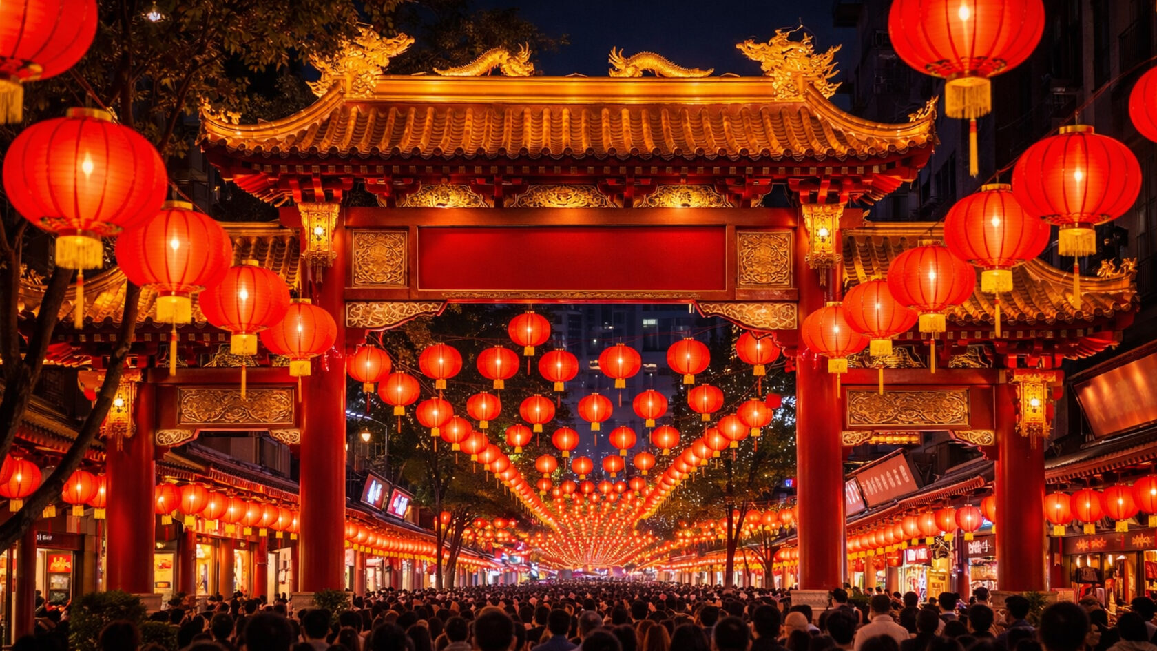 Фестиваль китайских фонарей. Китай