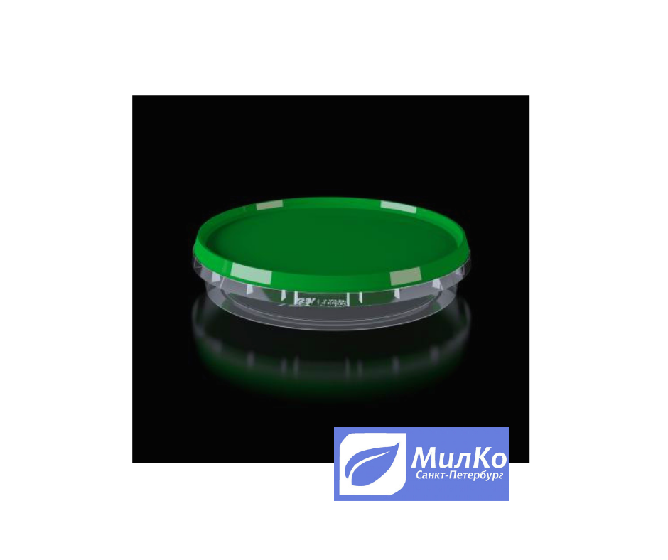 Круглые пластиковые банки с замком