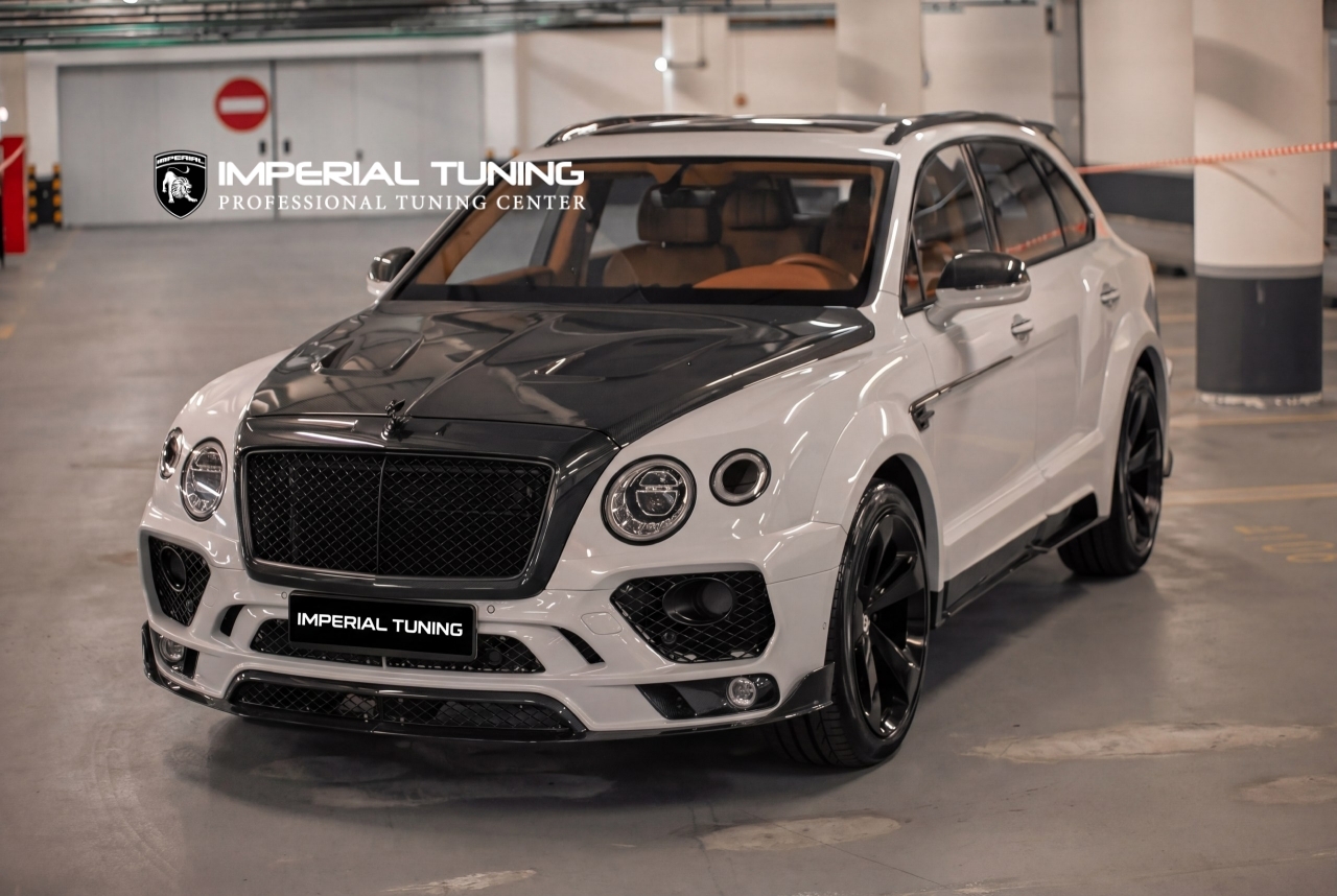 Bentley Bentayga Mansory White carbon — обвес Imperial Tuning