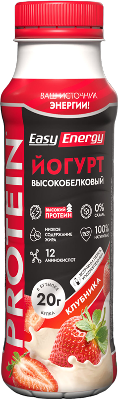 Питьевой йогурт Easy Energy со вкусом клубники