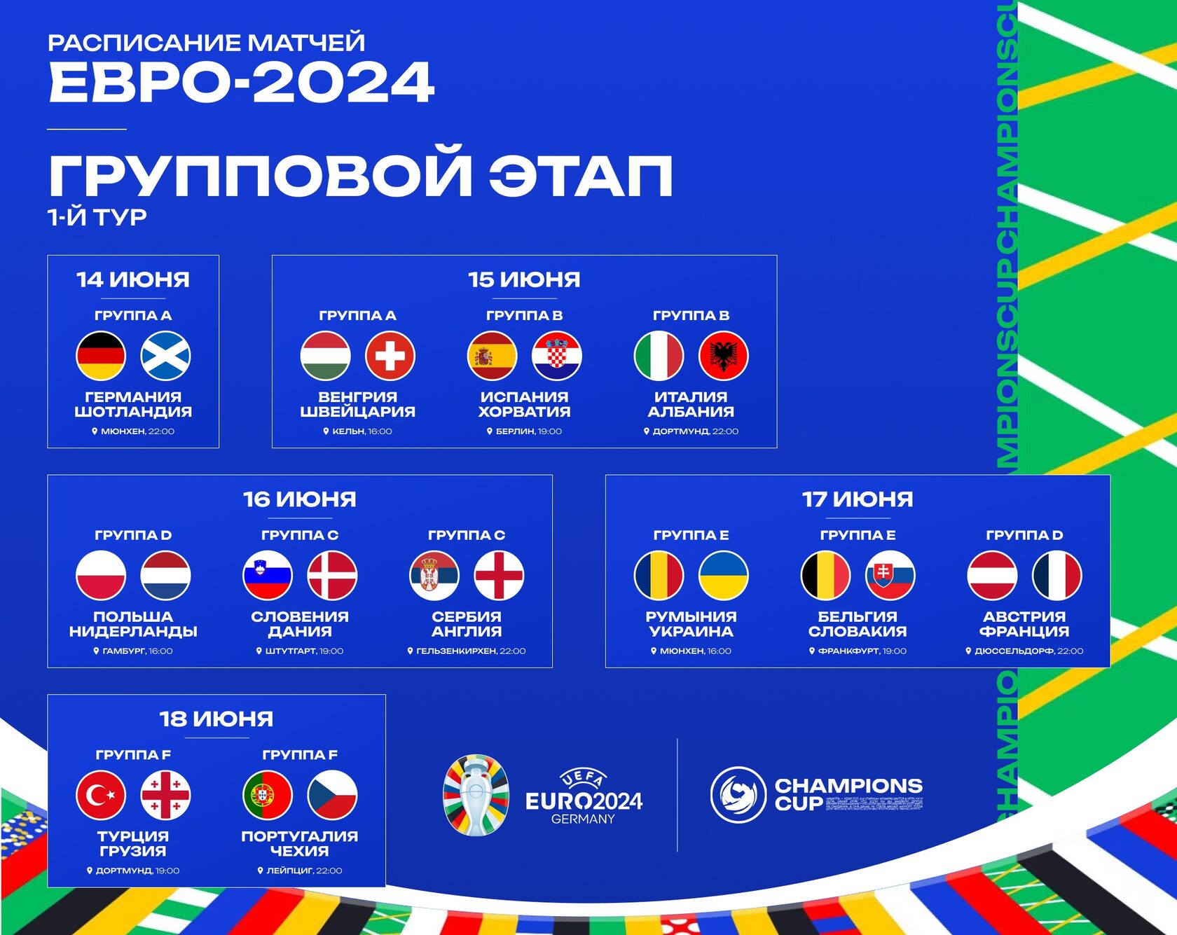 трансляция евро 2024 1 4