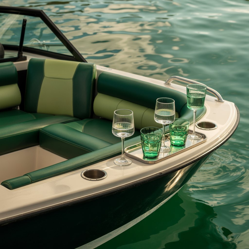 Посуда на катере Green