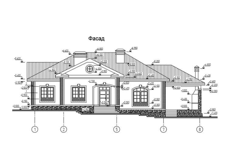 Фасад схема дома