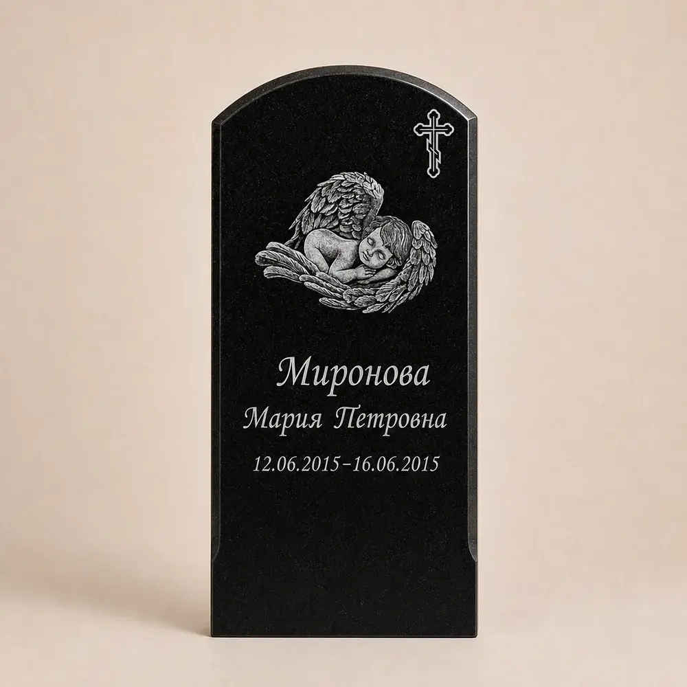 Оформление памятника 80×40 см — работа мастерской № 339
