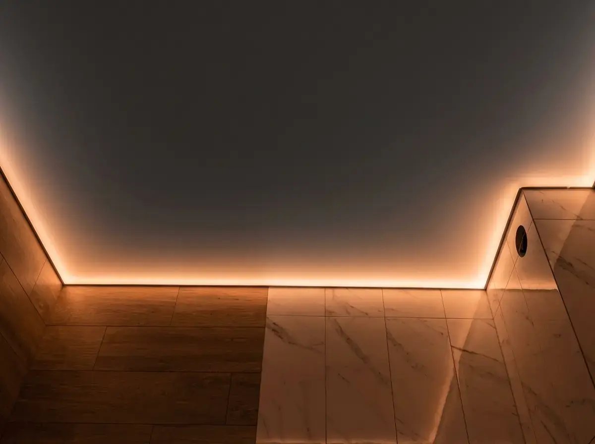 Парящий потолок в ванной