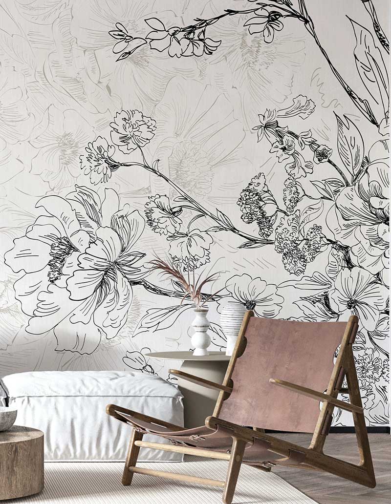 Обои с цветами для стен Алессандра | Купить в интернет-магазине Dress-wall