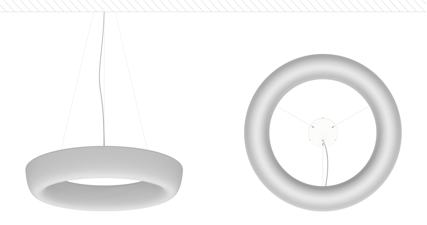 Подвесной тор в ракурсе 