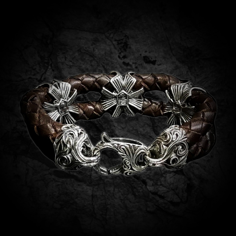 кожаный браслет мужской с серебром, серебро с кожей браслеты, мужской браслет из кожи и серебра