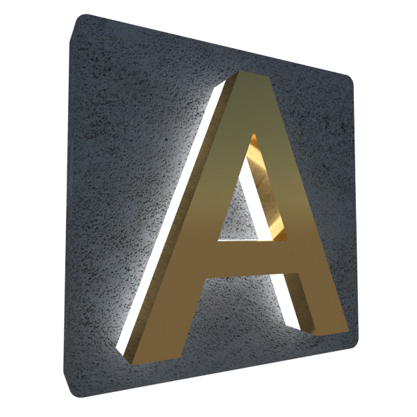 буквы из нержавеющей стали с контражурной/задней подсветкой