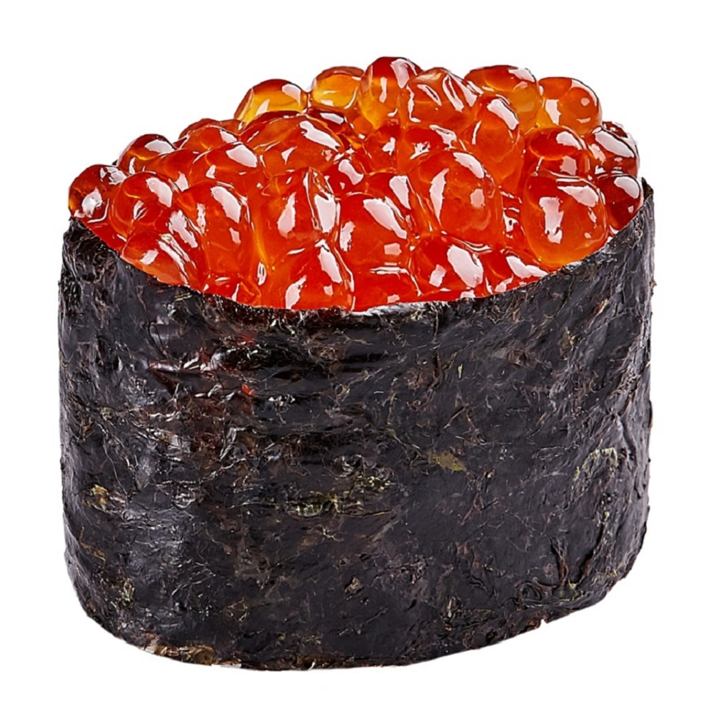 Нори красный. Гункан Икура. Ролл Икура. Гункан с красной икрой. Суши Икура.