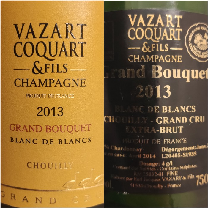 Champagne Vazart Coquart Grand Bouquet 2013