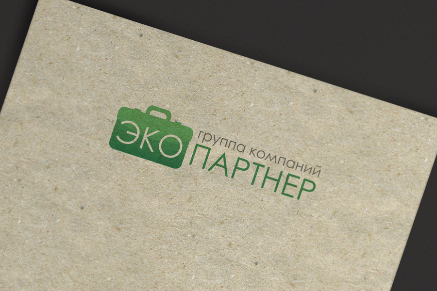 Вариант нанесения логотипа на крафт-бумагу