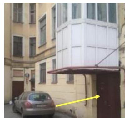 Вторая парадная со стеклянной шахтой, код 2436#
