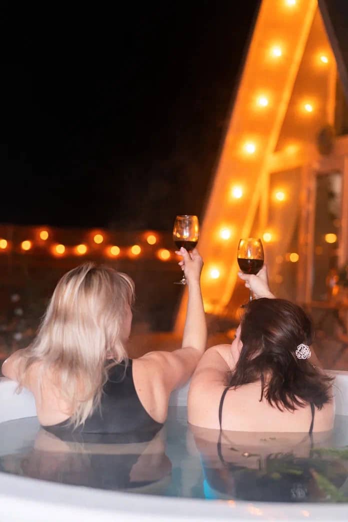 SPA девичник с купелью на даче Aframe Happy в Подмосковье