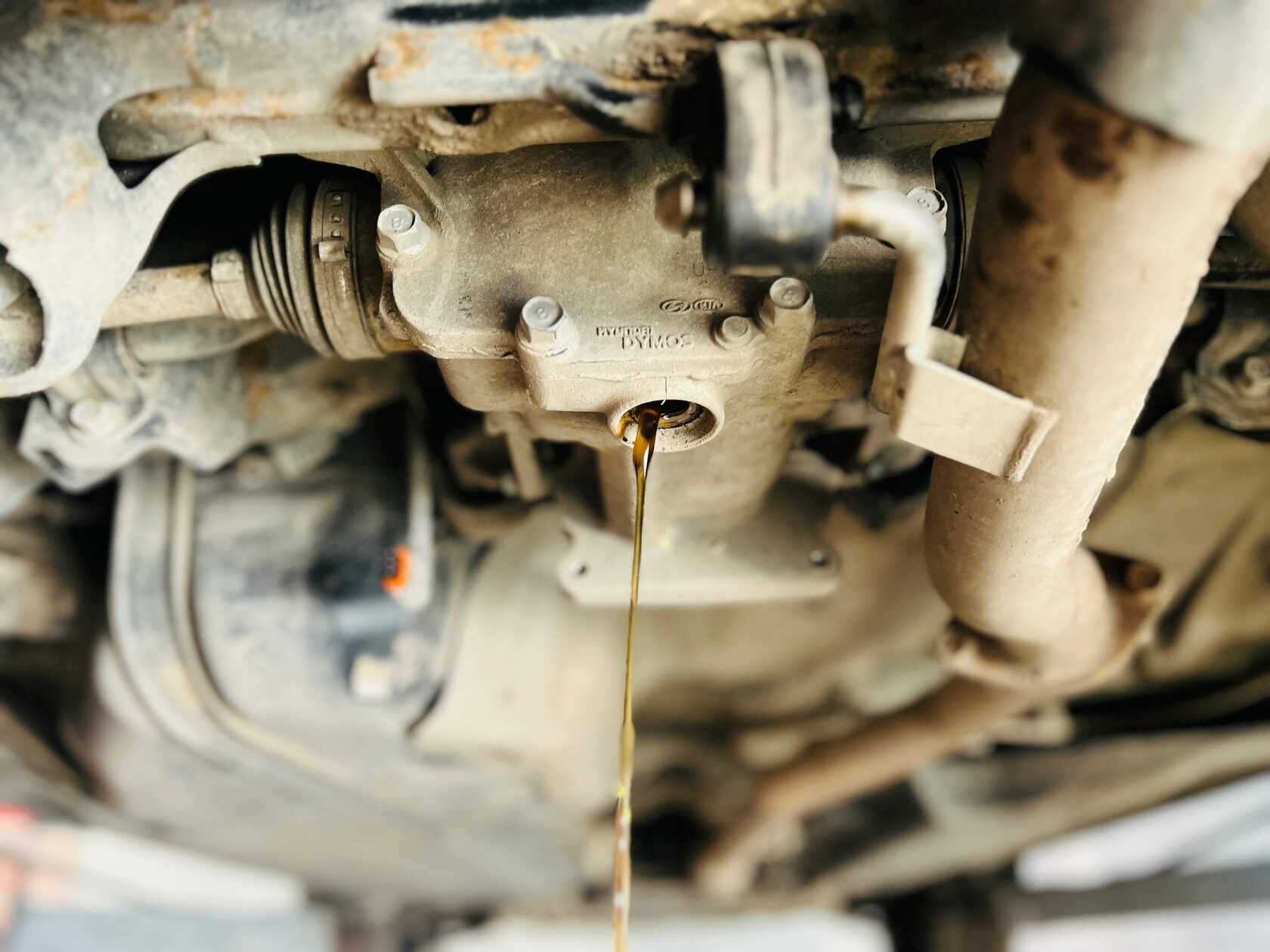 Замена масла в заднем редукторе