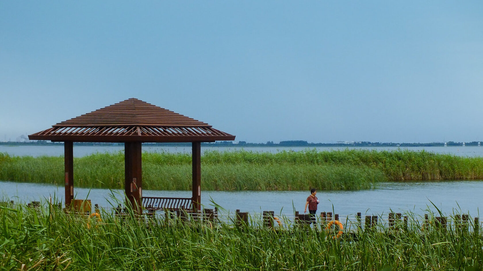 Озеро Тайху. Уси, Сучжоу, Хучжоу. Восточный Китай.