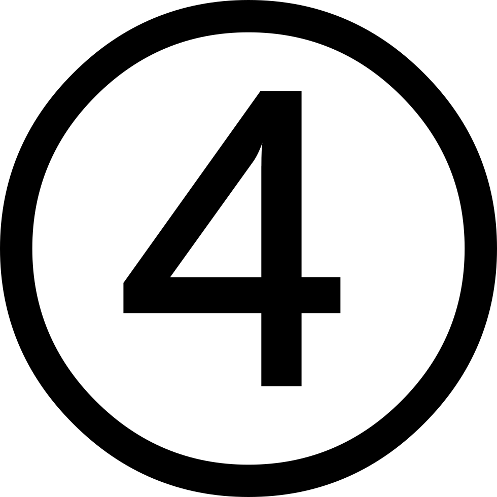 Цифра 4 знаки