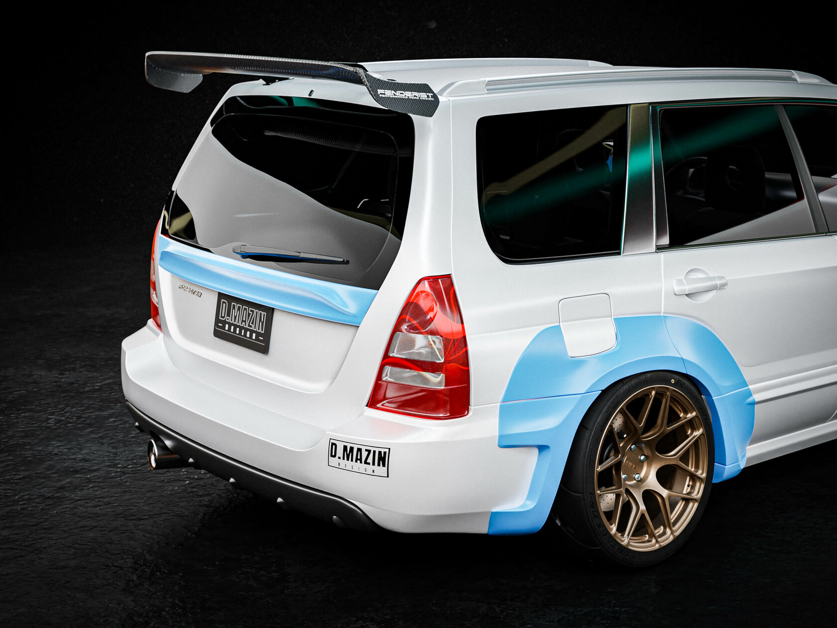 Fenderist Spec S Fender Flares Set Mm Wide Body Kit Subaru Forester Sg