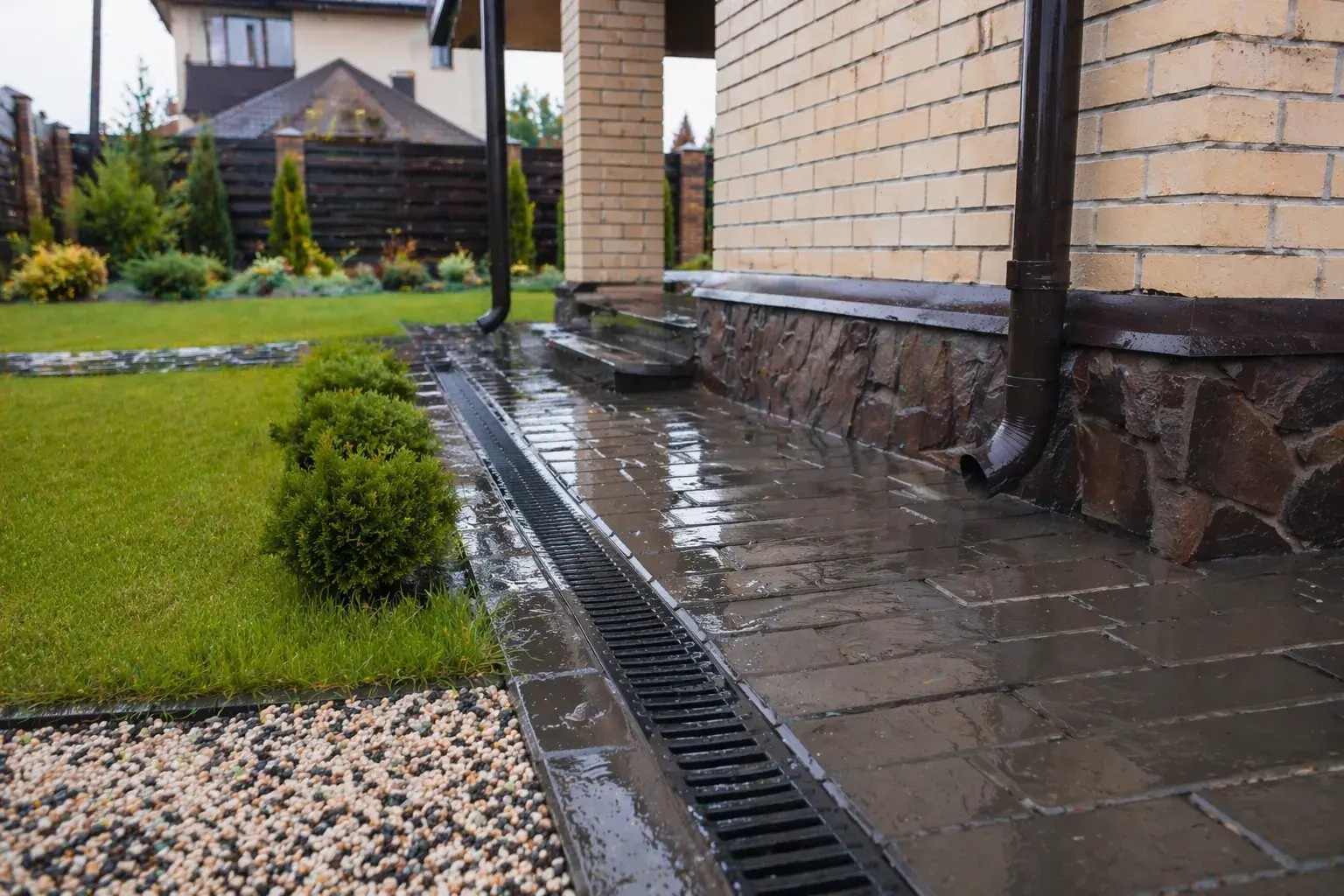 Ливневка вокруг дома