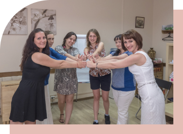 Участники психологического тренинга Юлии Прасоловой «Будь в ресурсе»