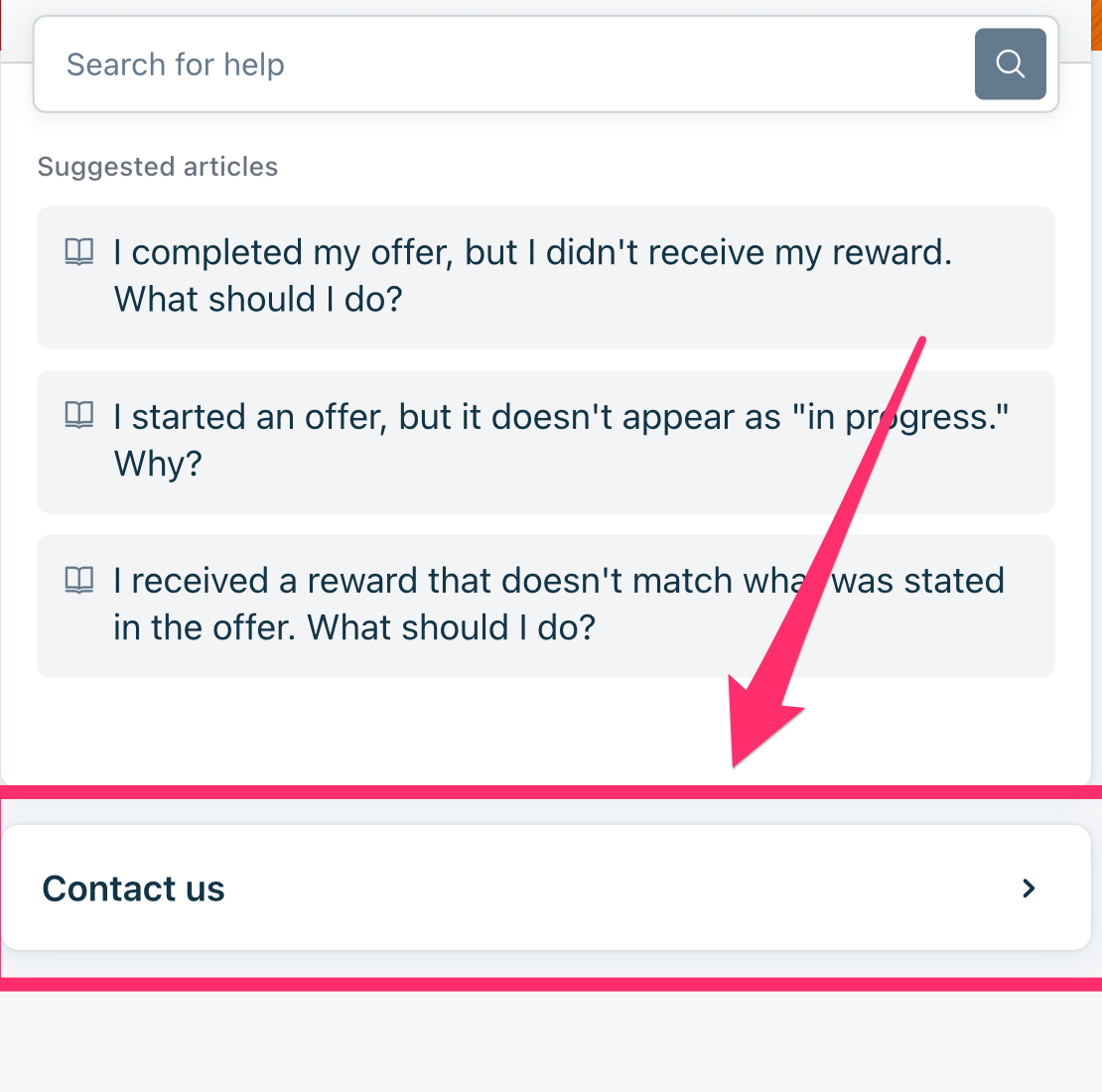 Шаг 3 - Кнопка Contact us