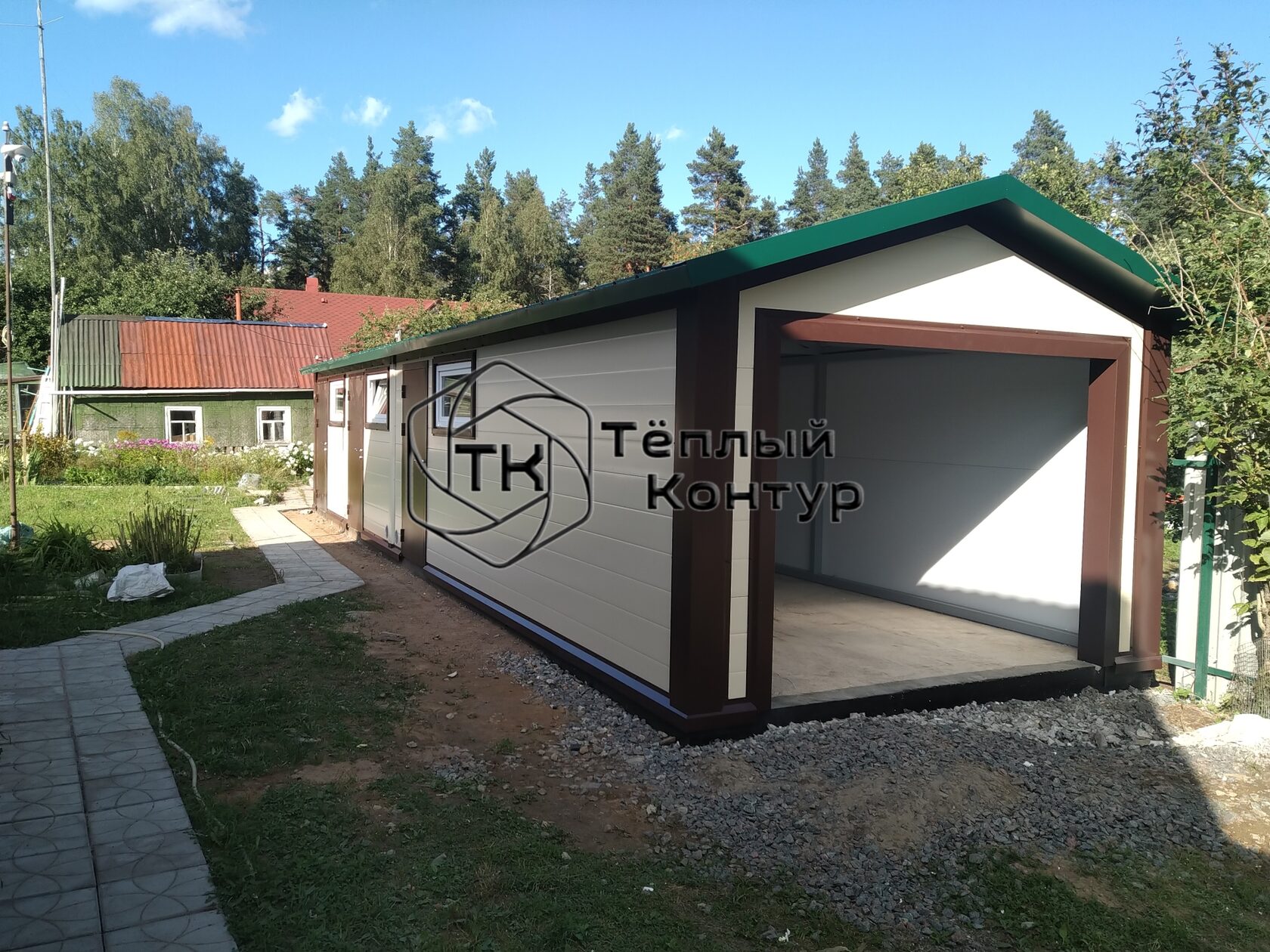 Строительство гаража в посёлке Сосново - 3 | Hot-Kontur - строительство ...