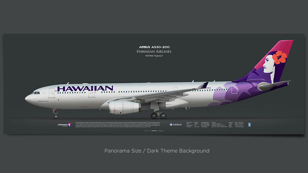 Hawaiian Airlines Airbus A330‑200 N370HA | Aviaposter