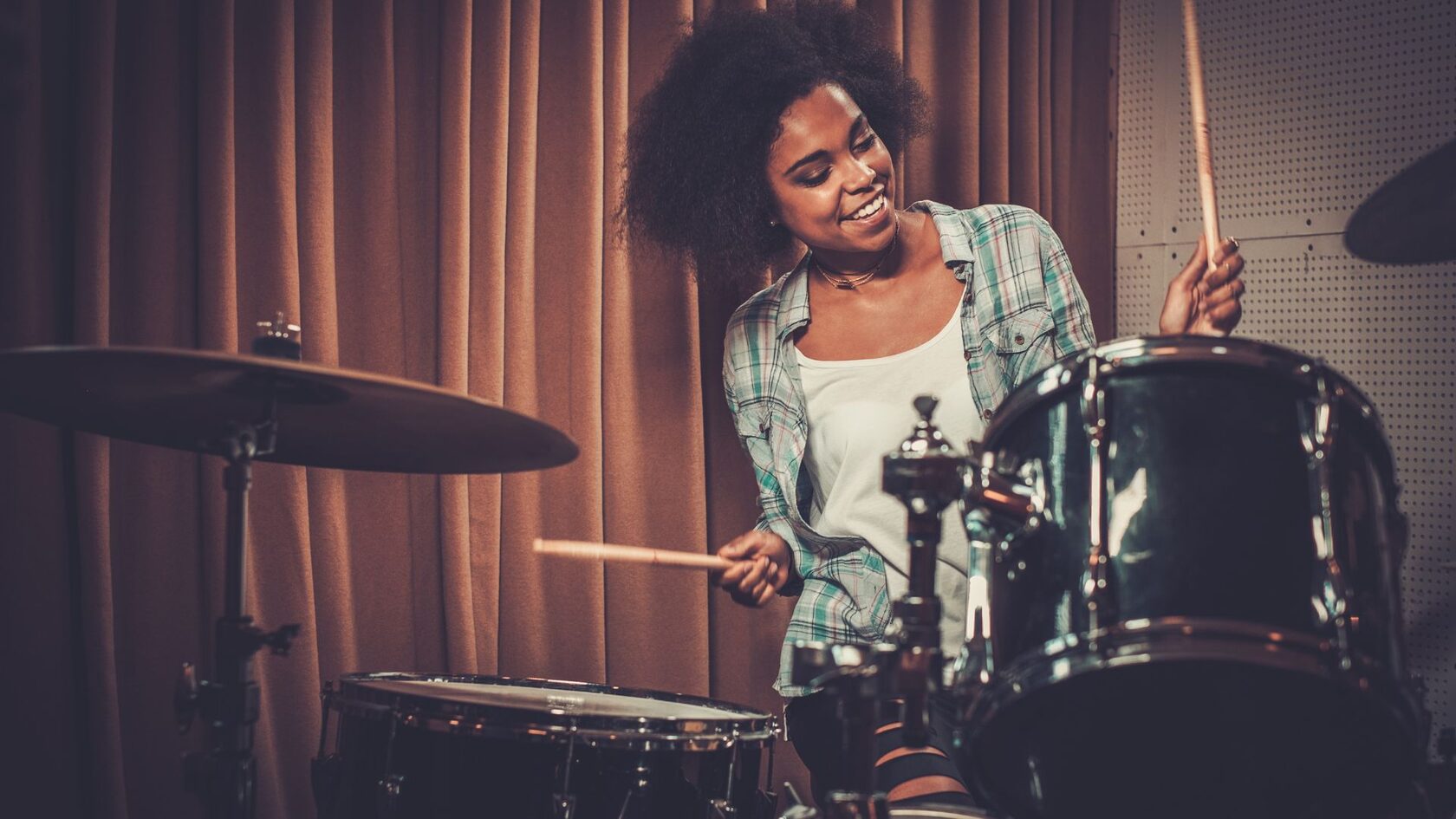 Ударная установка в квартире