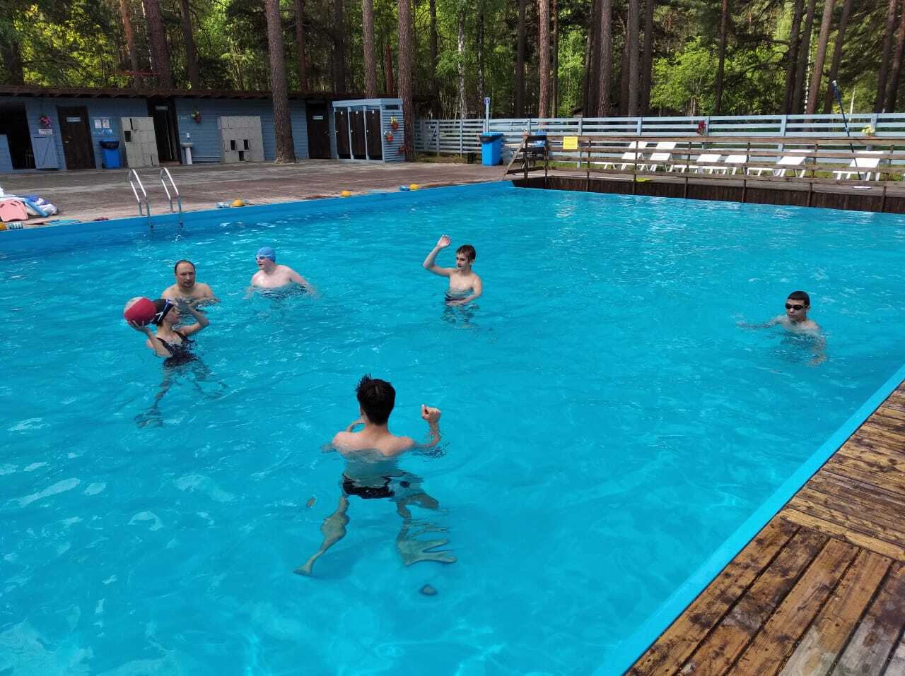 Водное поло в бассейне на Чкаловских дачах