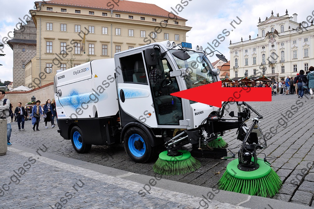 стекло двери правое bucher citycat 2020 malinari