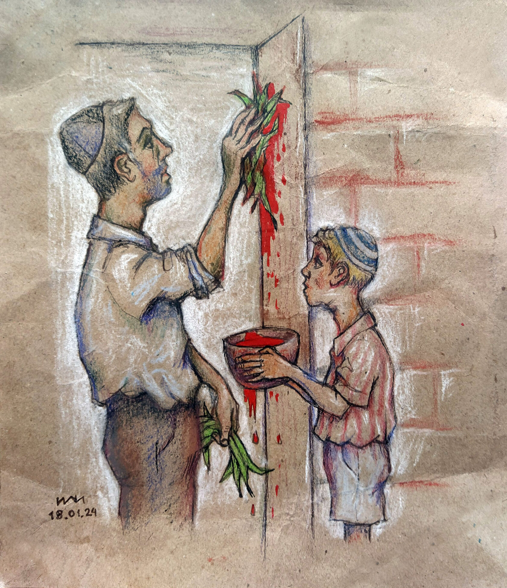 Недельная глава Бо - рисунок художника Йосифа Лихтарева (община 