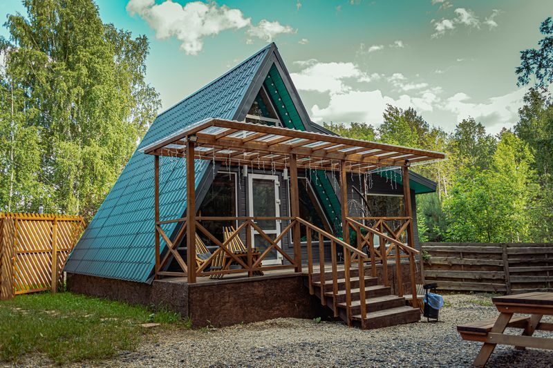 Атмосфера отдыха в A-Frame Green