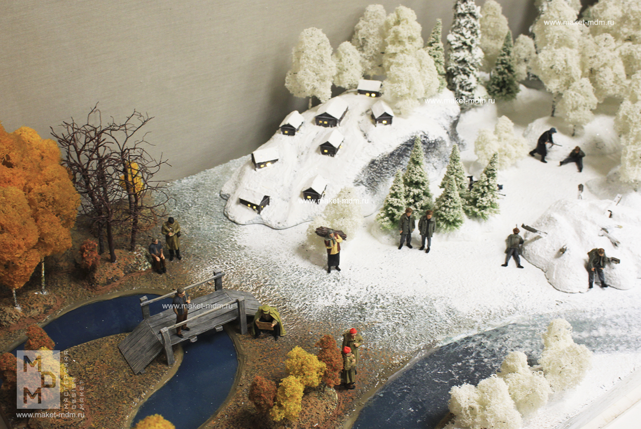 макет облачный полк ТЮЗ