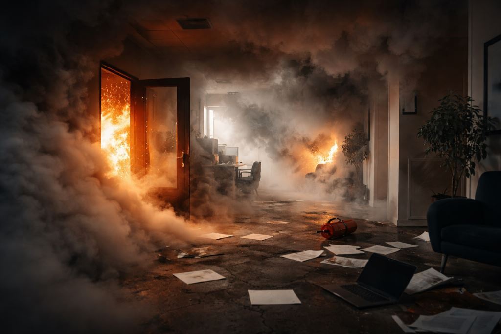 Задымление помещений