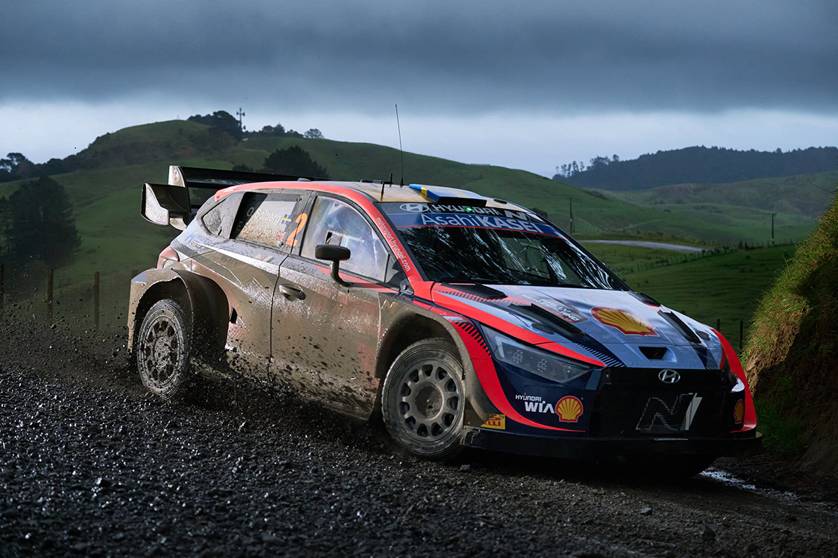 Оливер Сольберг и Эллиот Эдмондсон, Hyundai i20 N Rally1 (ALZ WR 904), ралли Новая Зеландия 2022
