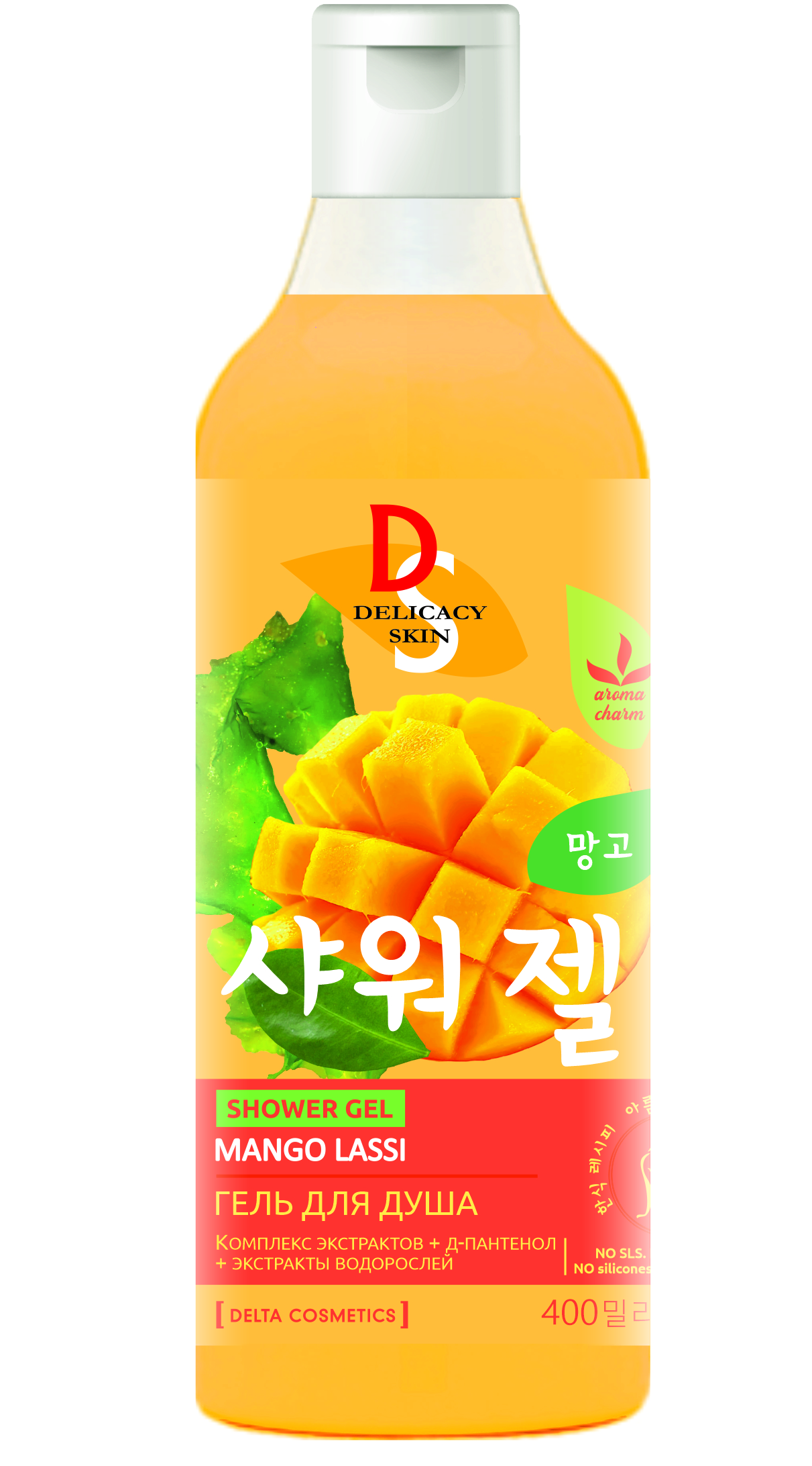 <b>Гель</b> <b>для</b> <b>душа</b> DELTA <b>Mango</b> Lassi с водорослями заказать в Deltacosmetics. 