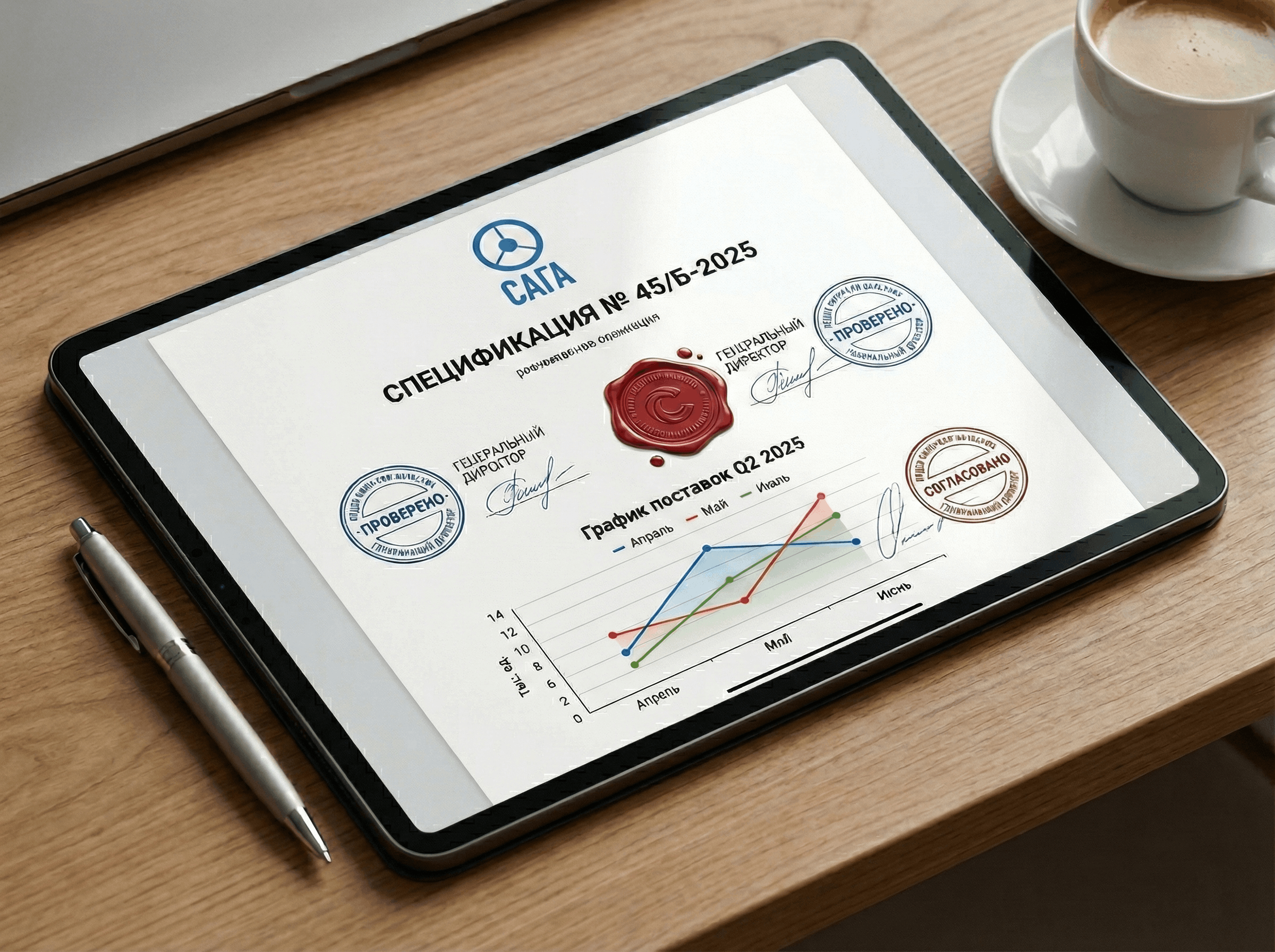 Готовое КП с графиком поставок