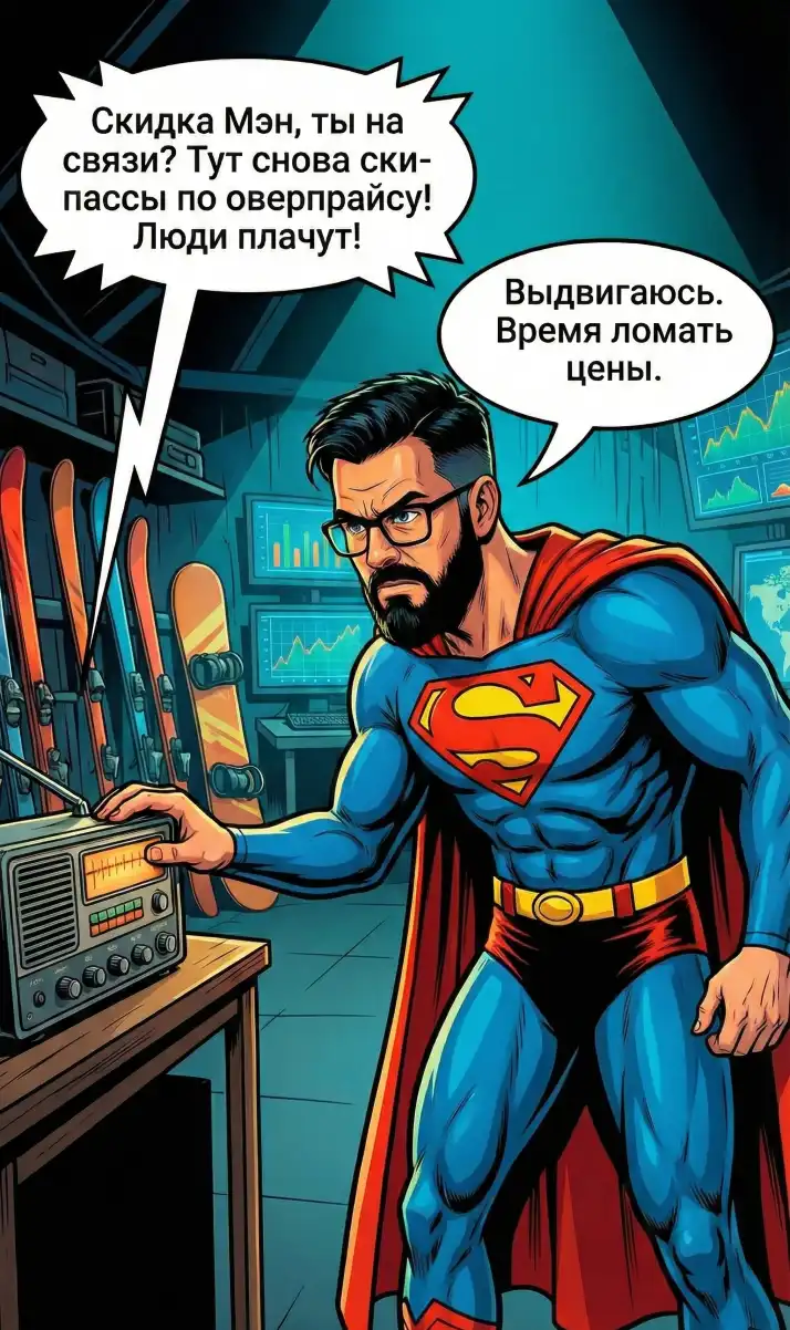 Скидка на ски-пассы в Красной Поляне