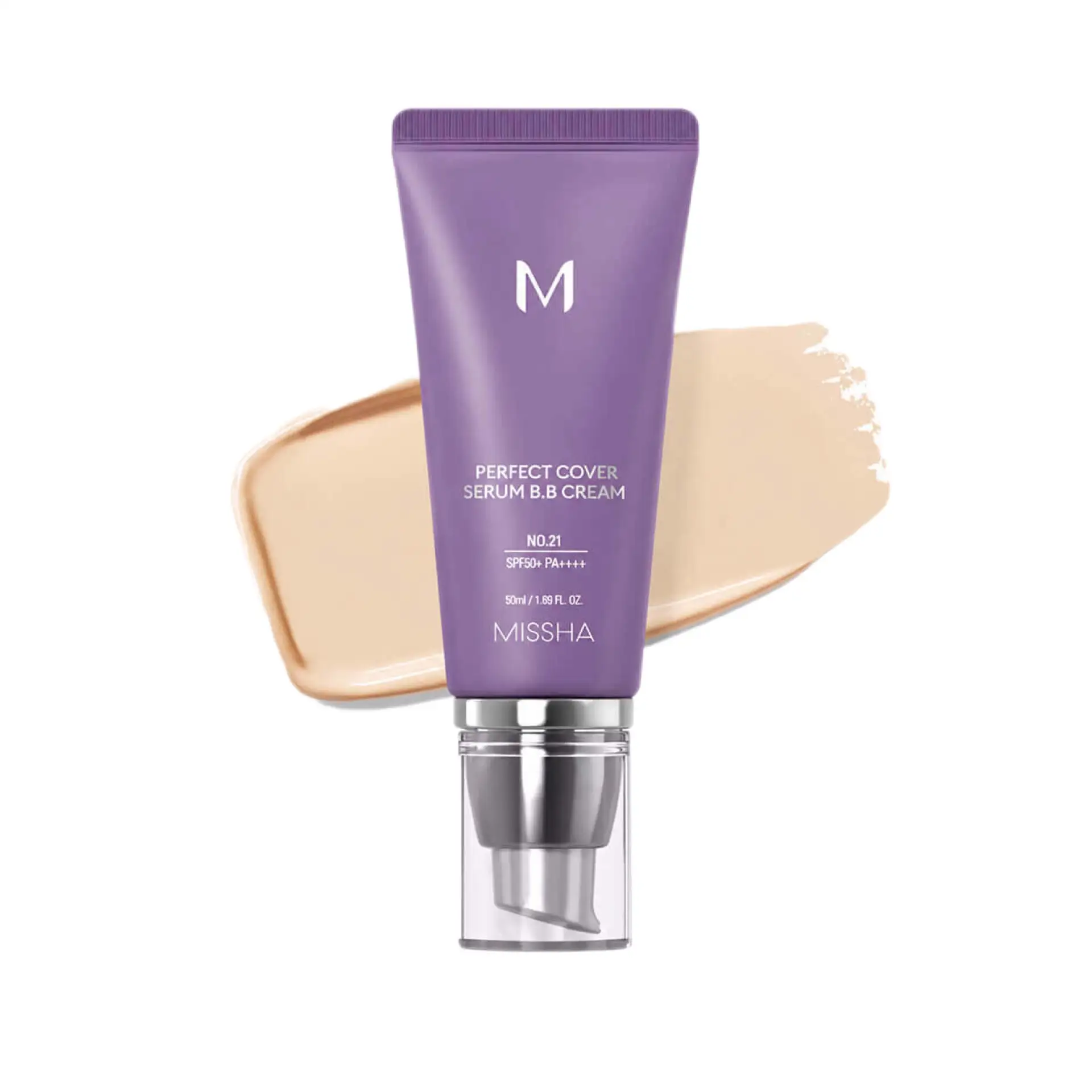 Missha Perfect Cover Serum BB Cream в фиолетовой упаковке
