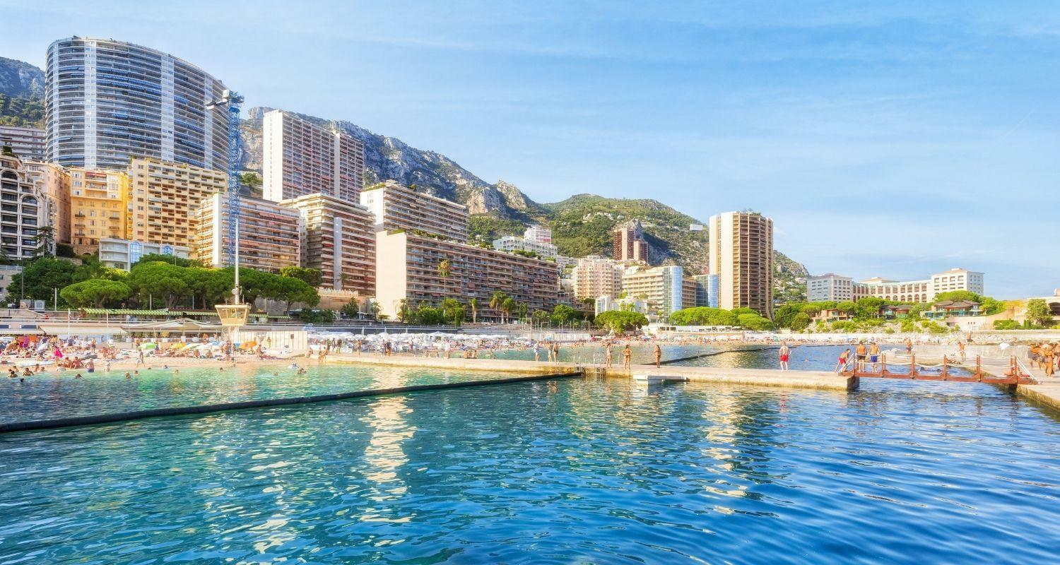 Monaco public beach | Signature Sailing Charter