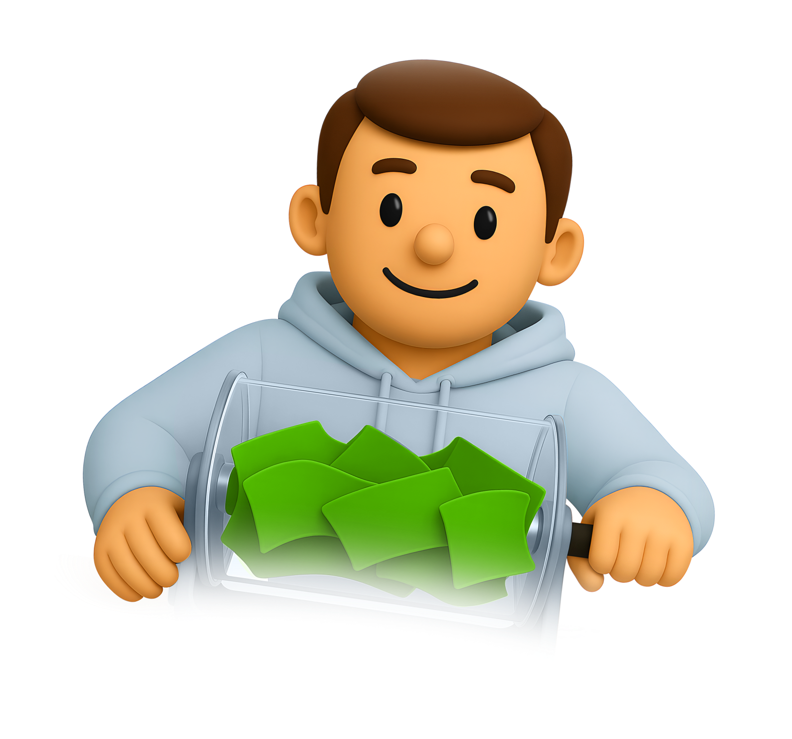 Парень крутит колесо фортуны - Достависта