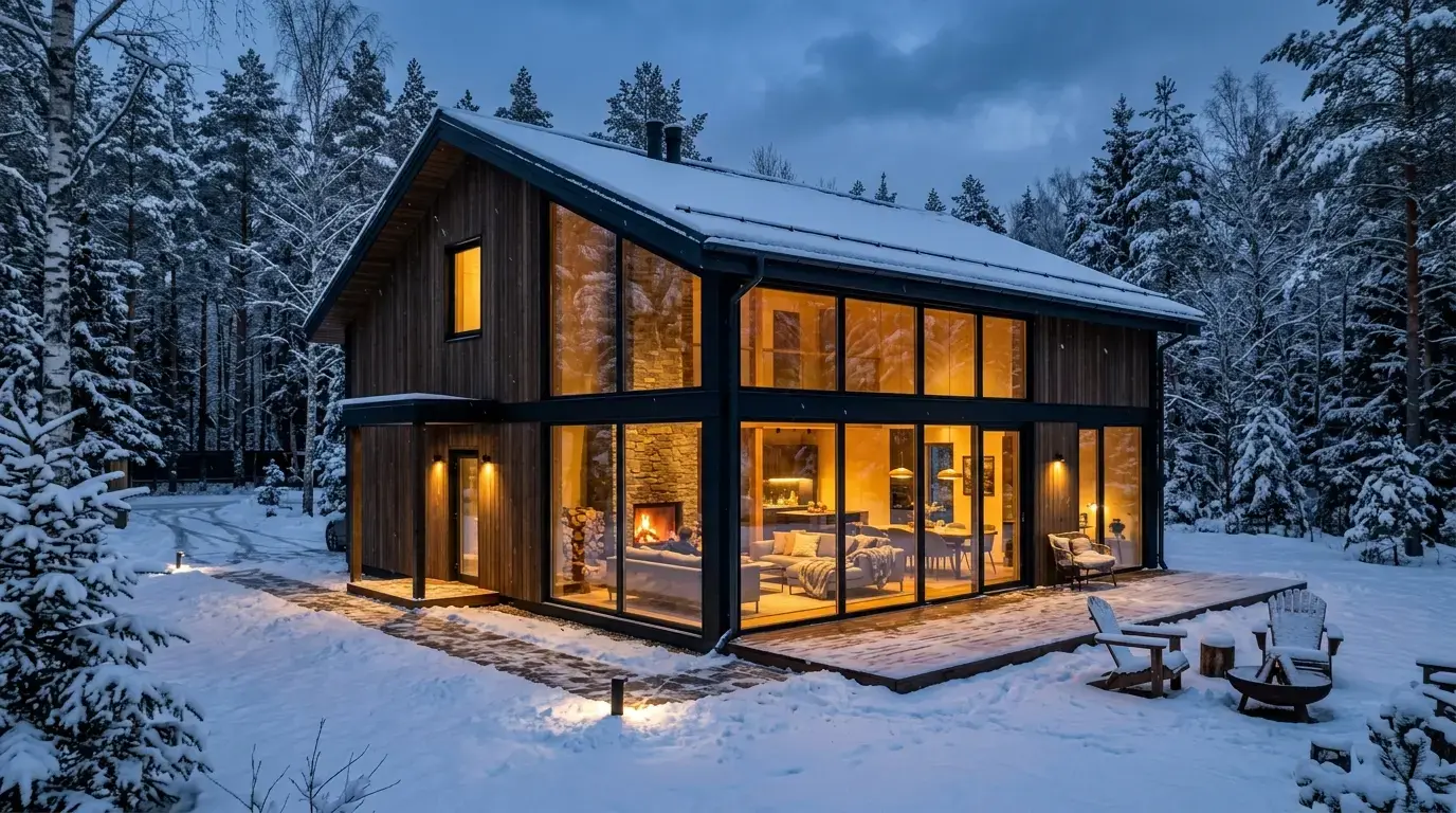 Остекление загородного дома