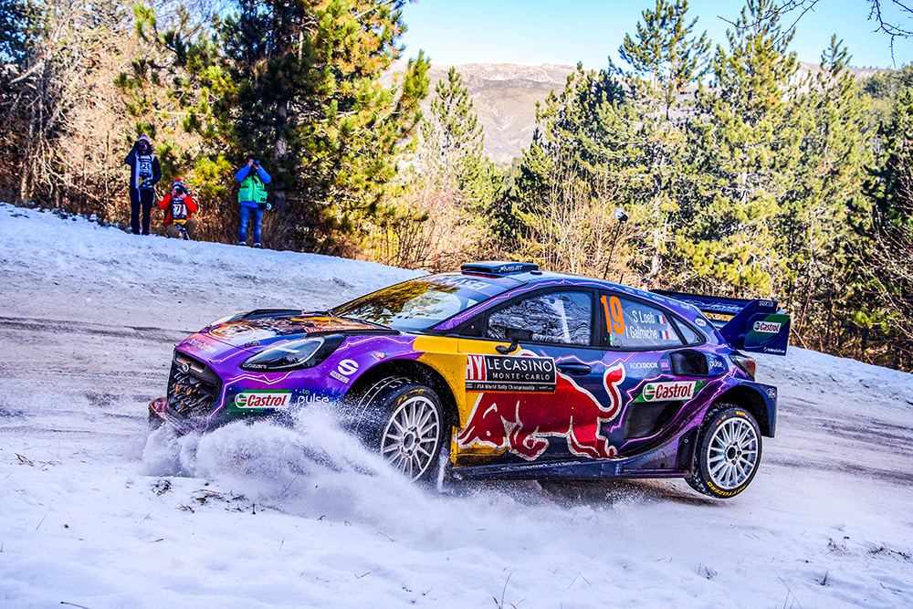 Себастьен Лёб и Изабель Гальмиш, Ford Puma Rally1 (3 WRT), ралли Монте-Карло 2022