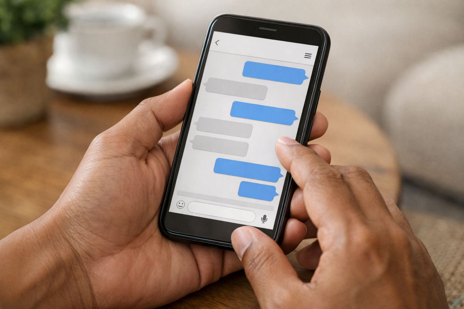 Tampilan chat di ponsel sebagai ilustrasi etika sopan saat menulis pesan di grup warga atau grup WhatsApp tetangga