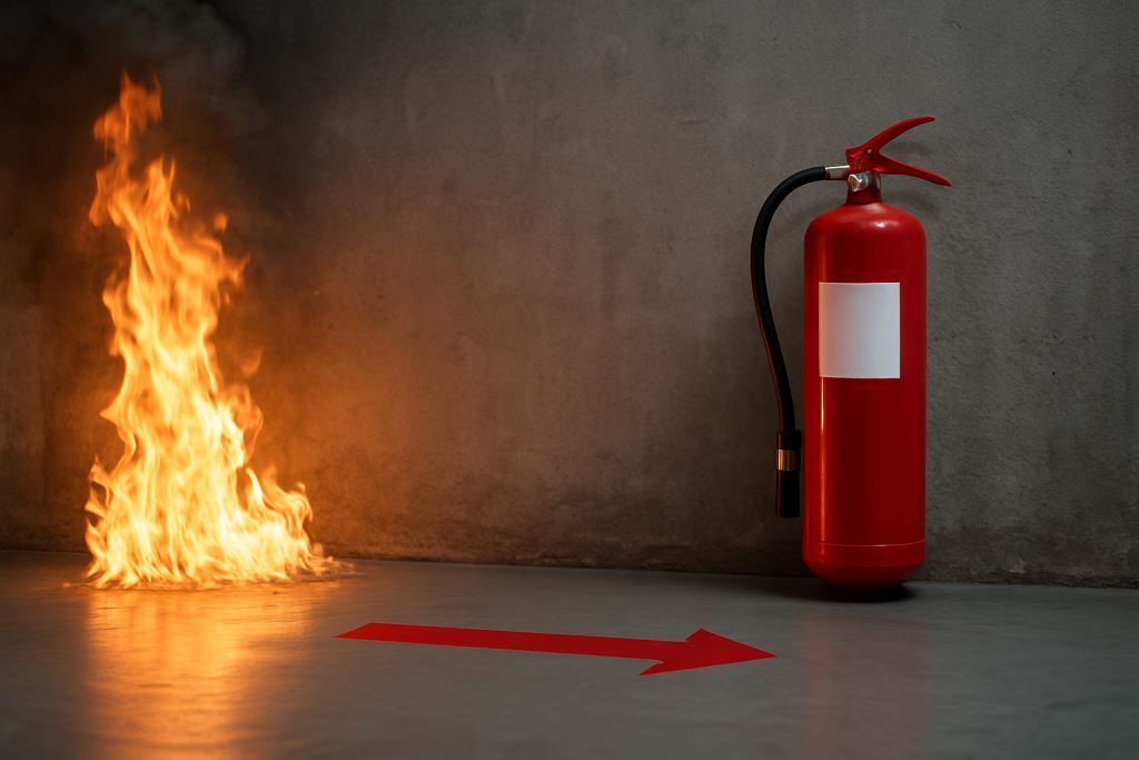 Требования к расстоянию от очага пожара до ближайшего огнетушителя