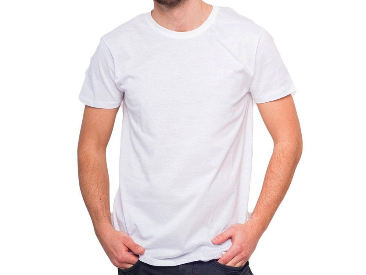 мужская белой футболка