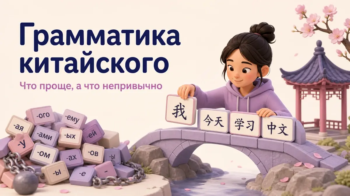 Грамматика китайского языка с нуля: что проще русского, а что непривычно: учебная статья LaRou