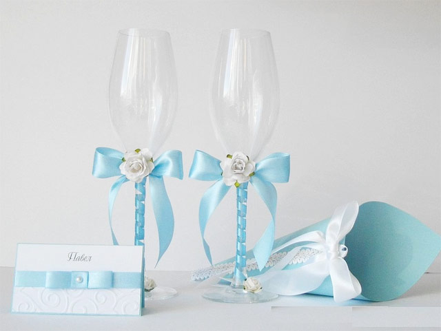 Идеи на тему «Свадебные бокалы» (+) | бокалы, свадебные аксессуары, украшенные винные бокалы