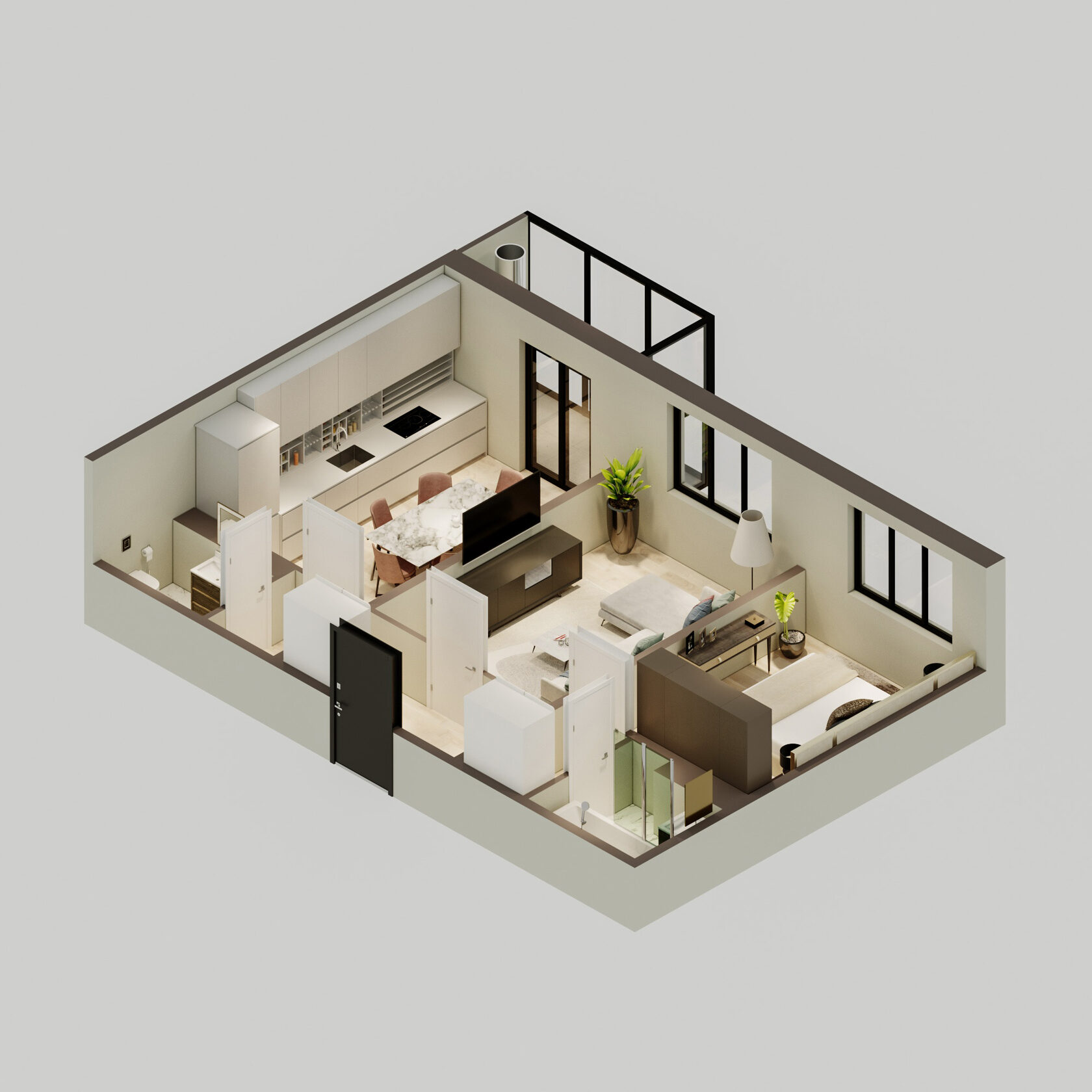 Дизайн квартиры с индивидуальным отоплением