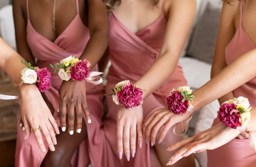 браслет из цветов на девичник в Астане